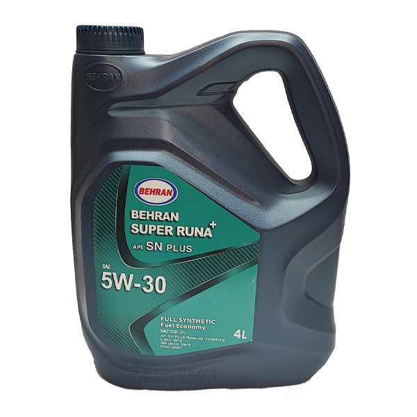 روغن موتور بهران سوپر رانا پلاس 5W30 مدل API SN حجم 4 لیتر