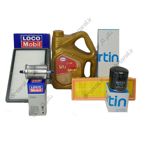 پکیج طلائی روغن موتور بهران | پژو 405، پرشیا، سمند (XU7) با صافی بنزین