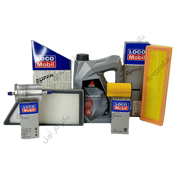 پکیج استاندارد روغن موتور پارس | پژو 206 تیپ 2 قبل 85 با صافی بنزین